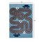 Homeroots 4 x 6 ft. Blue Imaginative Racetrack Area Rug 396314 - alternate 3